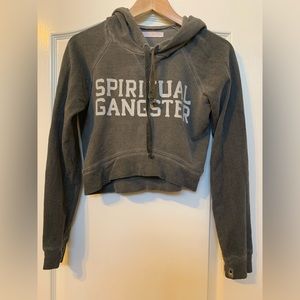 Spiritual Gangster Cropped Hoodie